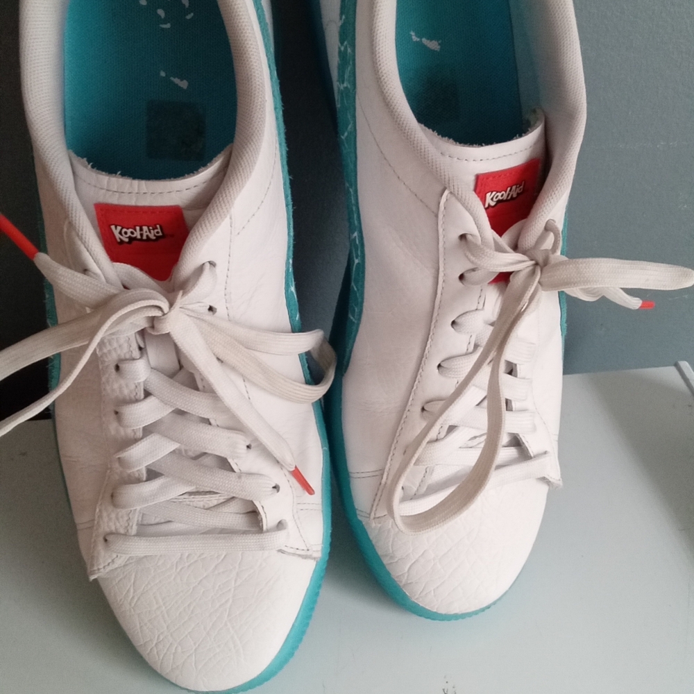 Puma Kool Aid Collaboration Sneakers White Turquoise Mens Size